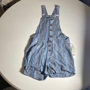 Blue striped overalls💙✨